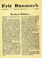 Frit Danmark, nr. 2, 2. årg., side 1