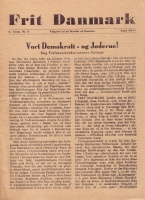 Frit Danmark, nr. 3, 2. årg., side 1