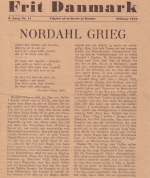 Frit Danmark, nr. 11, 2. årg., side 1