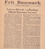 Frit Danmark, nr. 8, 1. årg., side 1