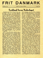 Frit Danmark, nr. 5, 3. årg., side 1